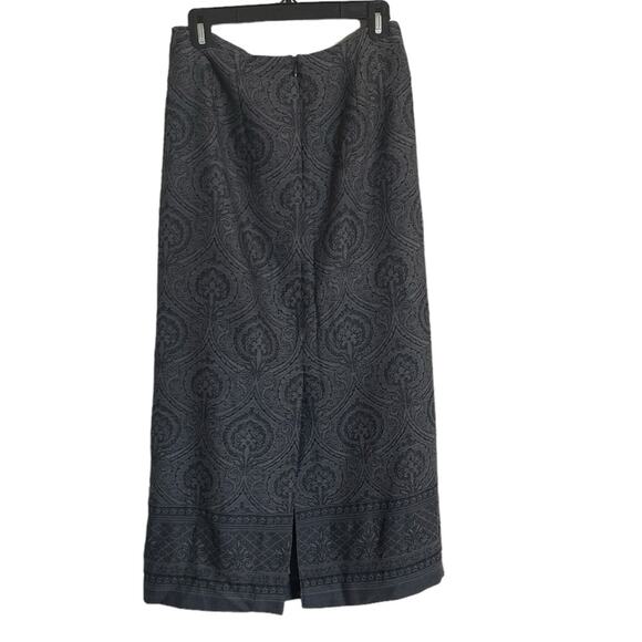 Pendleton Virgin Wool Paisley Tapestry Print Maxi Skirt Gray Size 6 - Picture 2 of 4